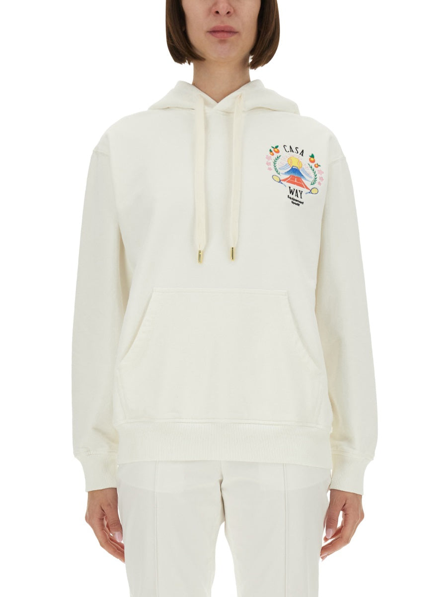 Casablanca Women "Casaway Mountain" Sweatshirt