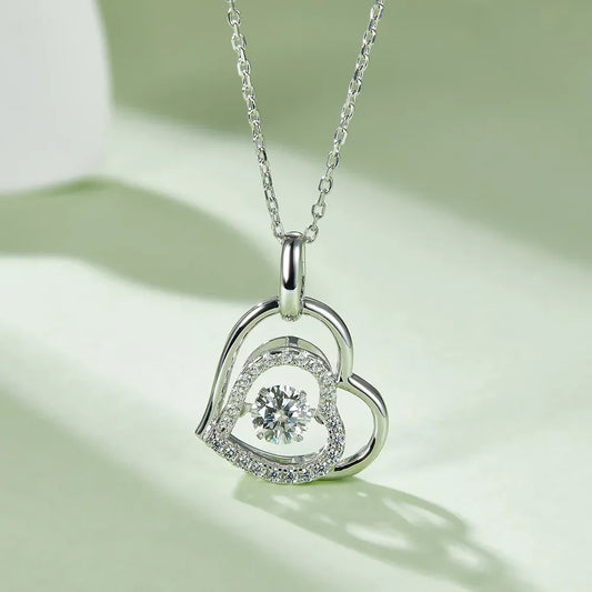 Sparkala™ 925 Sterling Silver Heart Necklace