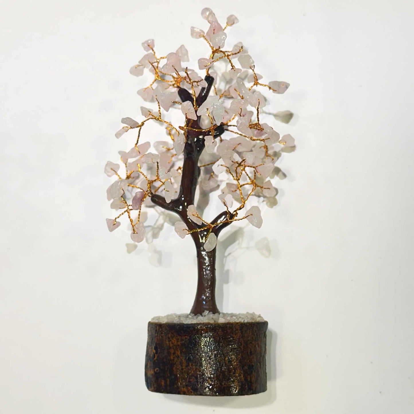 Rose Quartz Crystal Gem Tree