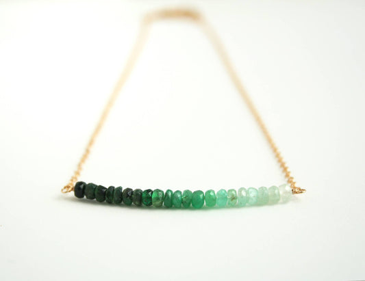 Emerald Ombre Necklace