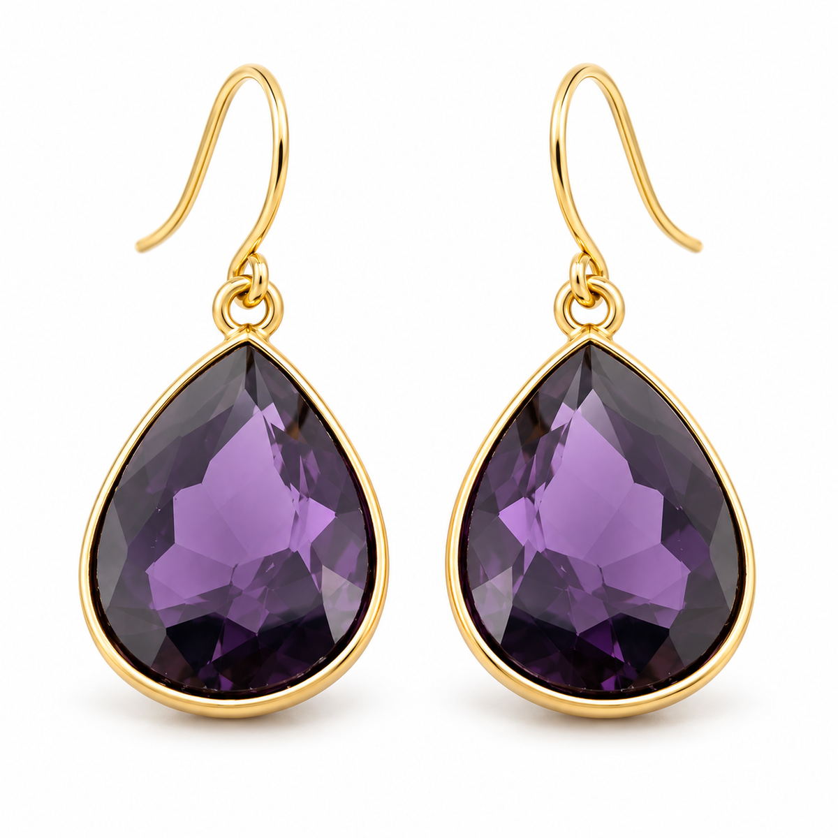 February Birthstone Earrings - 14k Gold Filled