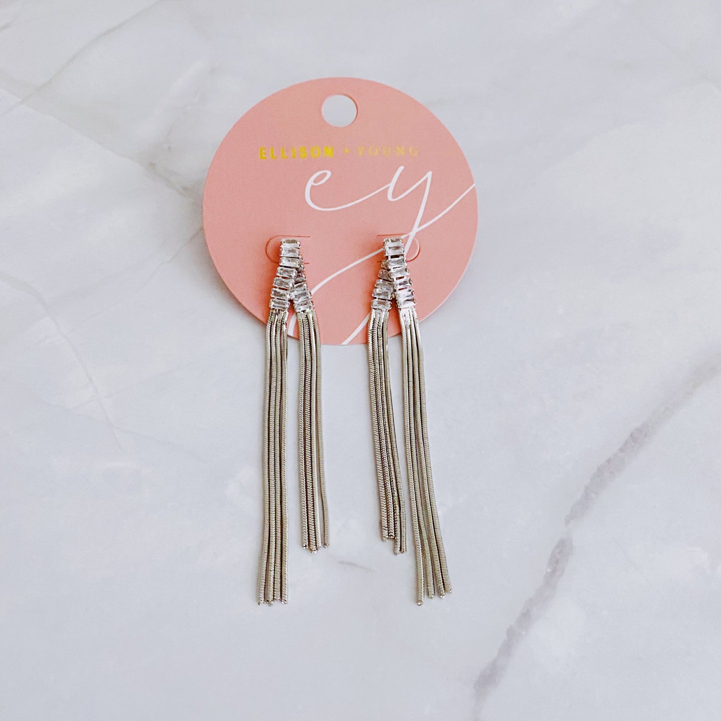Chain Waterfall From Shine Earrings