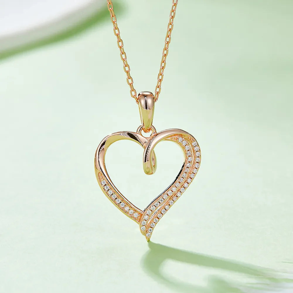 Sparkala™ 925 Sterling Silver Heart Shape Necklace