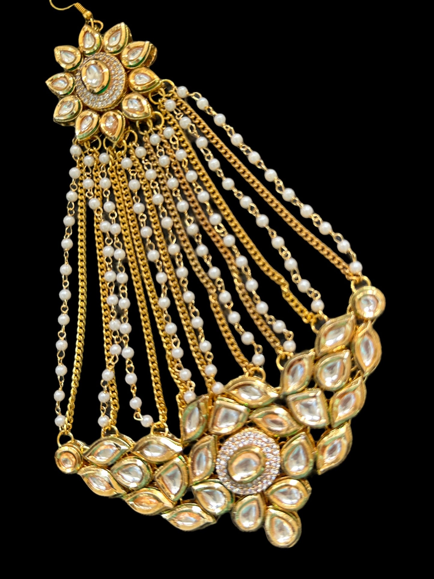 JTK5 Mala Kundan jhoomar tika ( READY TO SHIP )