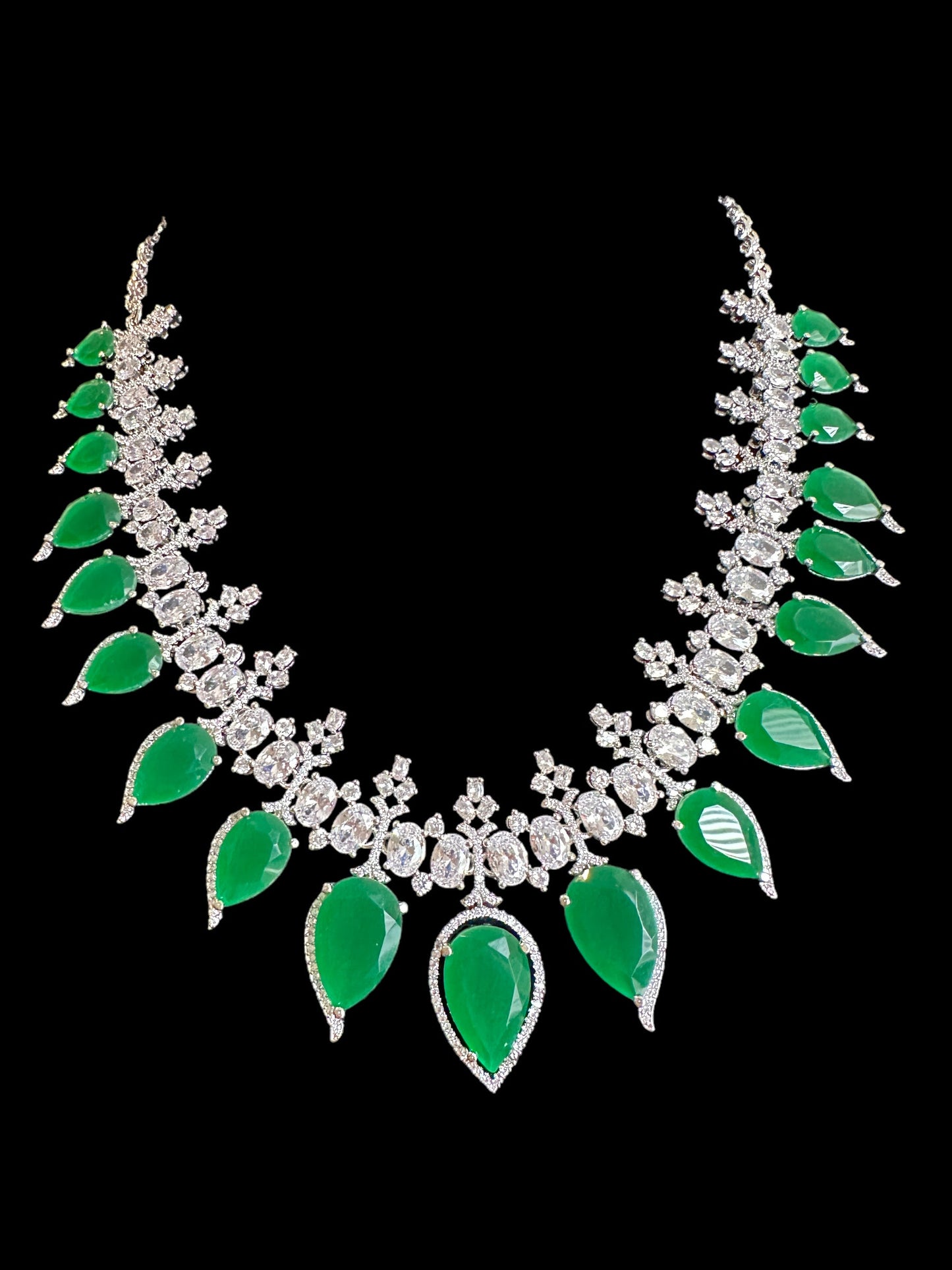DNS136 Bridal necklace set in Cz ( READY TO SHIP )