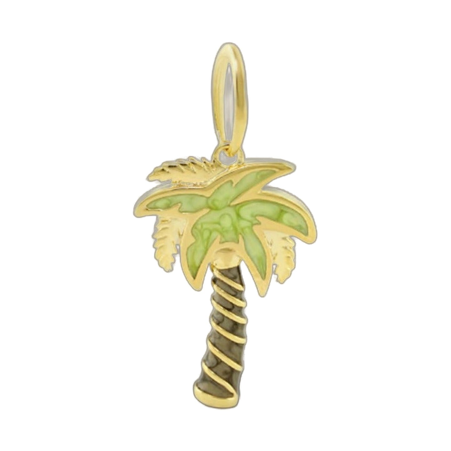 18K Gold Palm Tree Pendant