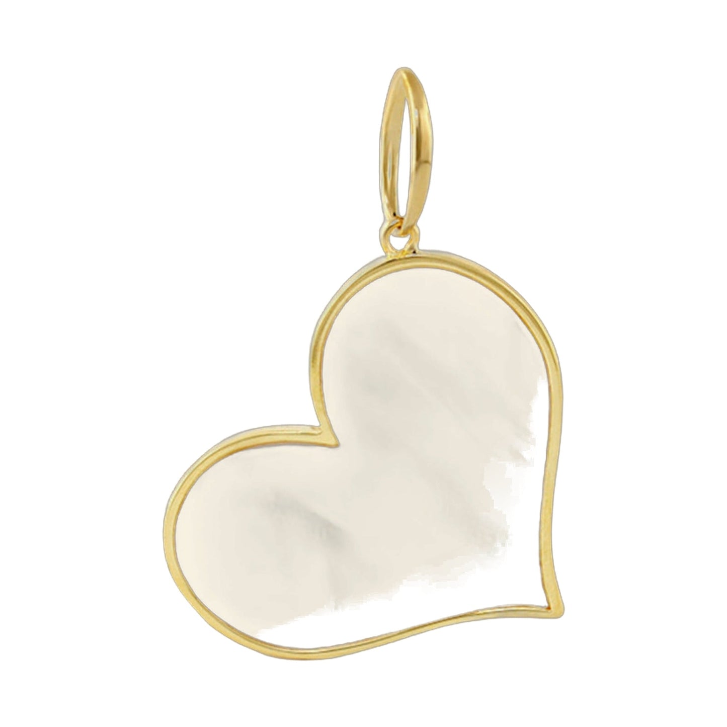 18K Gold Mother of Pearl Pendant