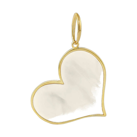18K Gold Mother of Pearl Pendant