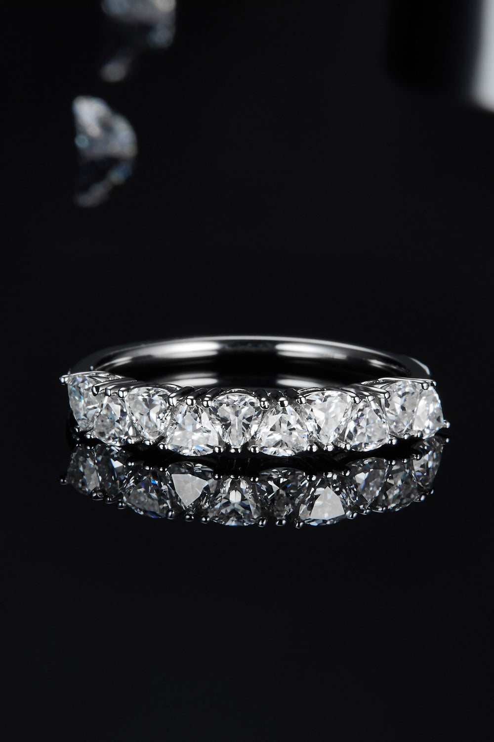 1 Carat Sparkala™ Platinum Over Pure Sterling Silver Half-Eternity Ring