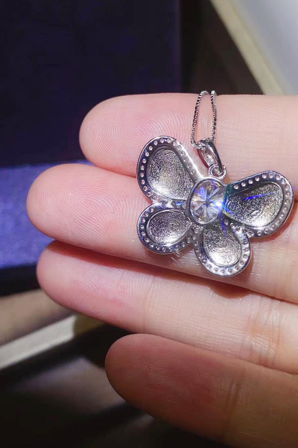 1 Carat Sparkala™ Butterfly Pendant Necklace
