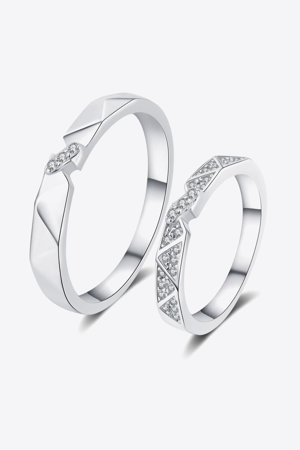 Sparkala™ Minimalist Rhodium-Plated Ring Set