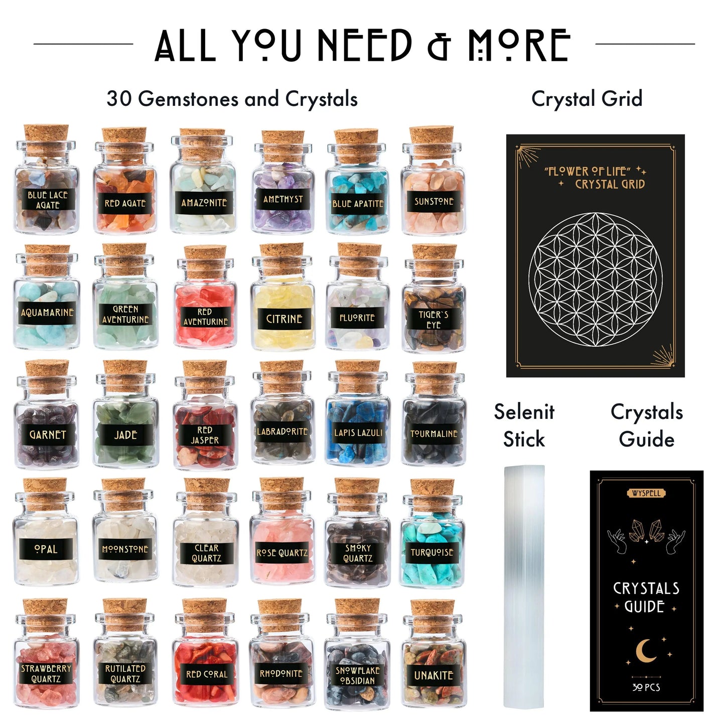30 PCS Gemstone Kit