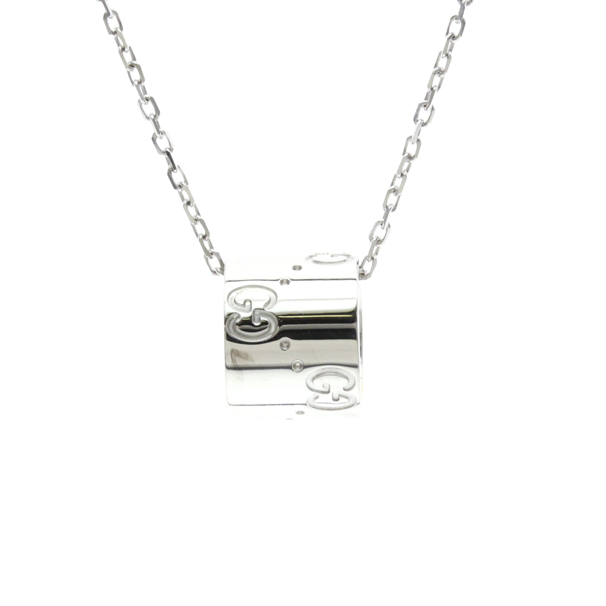 PRE-OWNED Gucci Icon · 18K White Gold