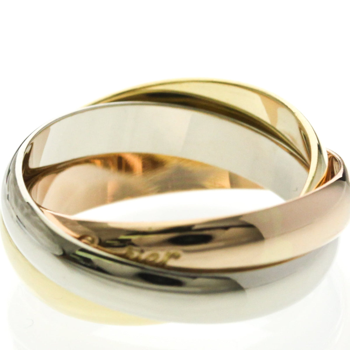 PRE-OWNED Cartier Trinity · Tri-Gold Size 6