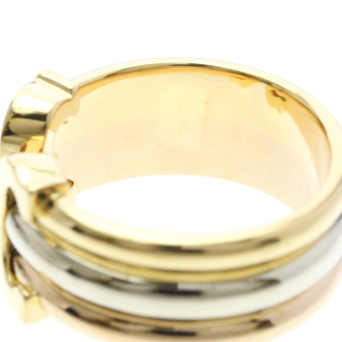PRE-OWNED Cartier Trinity · Tri-Gold Size 7.25