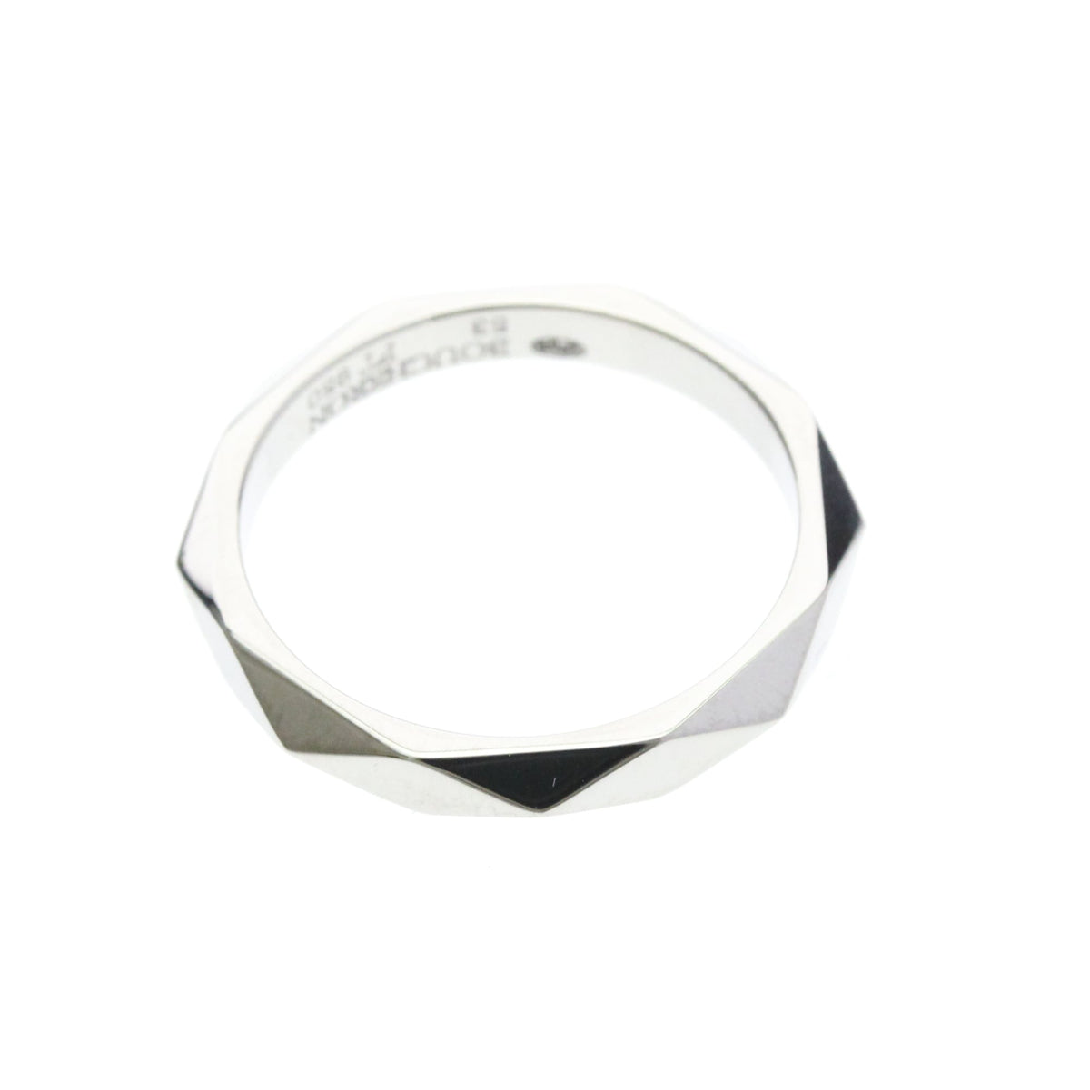 PRE-OWNED Boucheron Faceted · Platinum