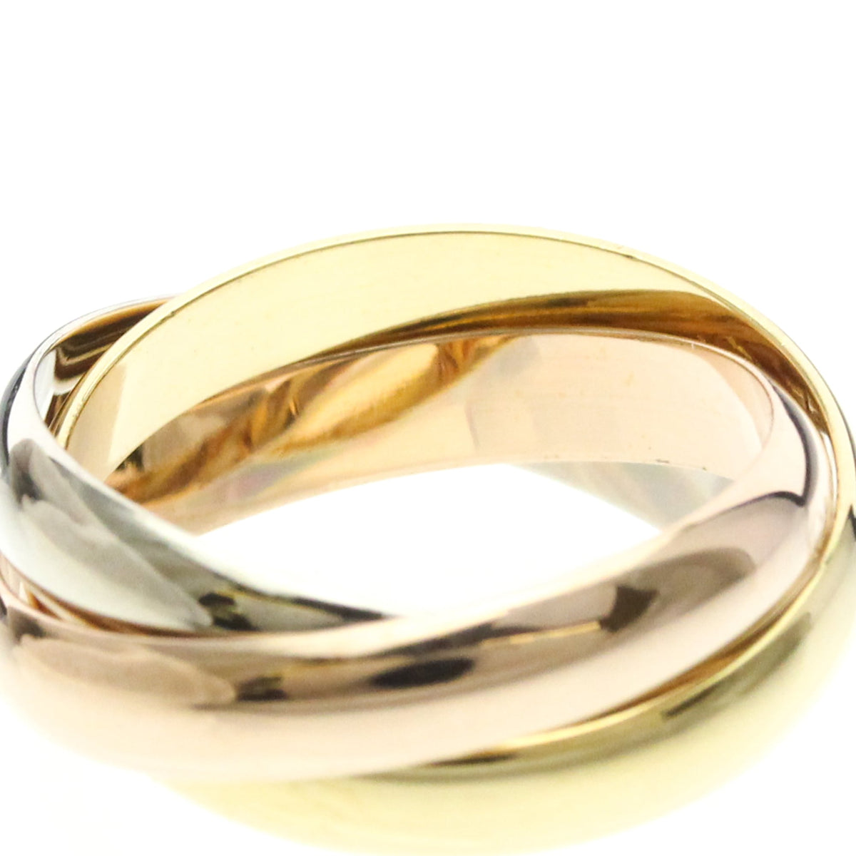 PRE-OWNED Cartier Trinity · Tri-Gold Size 6