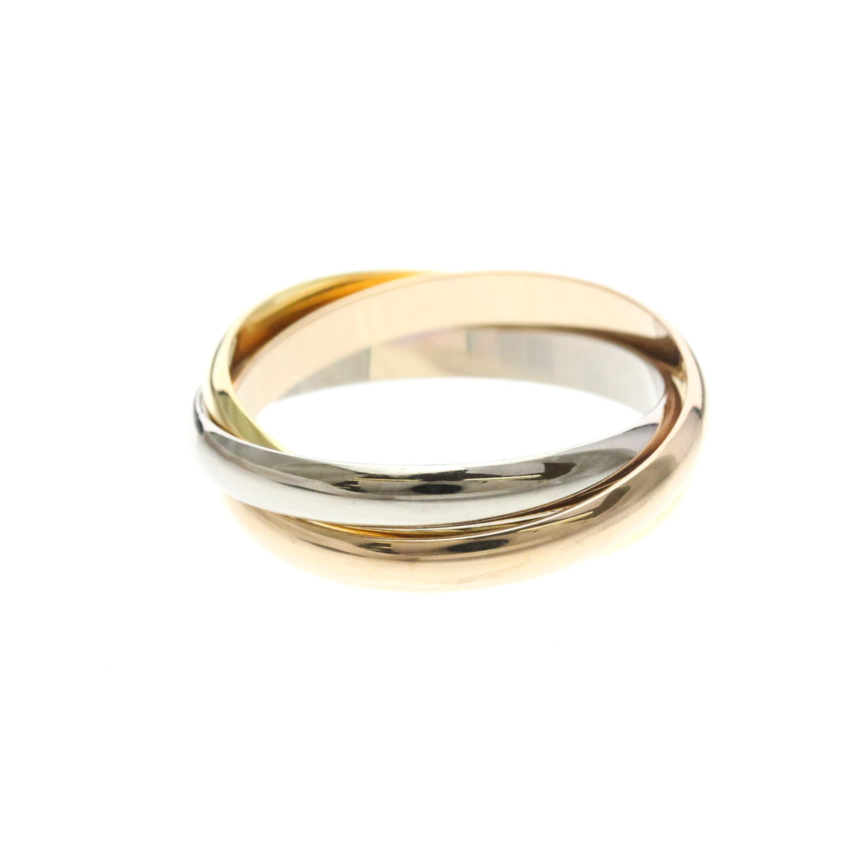 PRE-OWNED Cartier Trinity · Tri-Gold Size 8