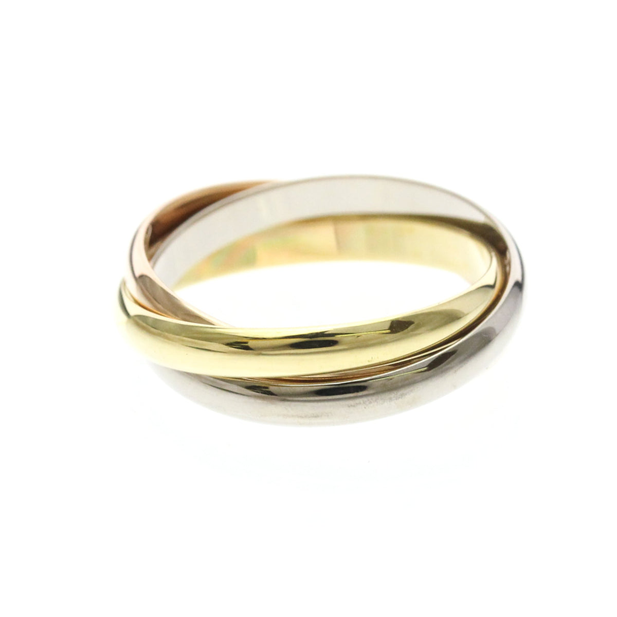 PRE-OWNED Cartier Trinity · Tri-Gold Size 7.5