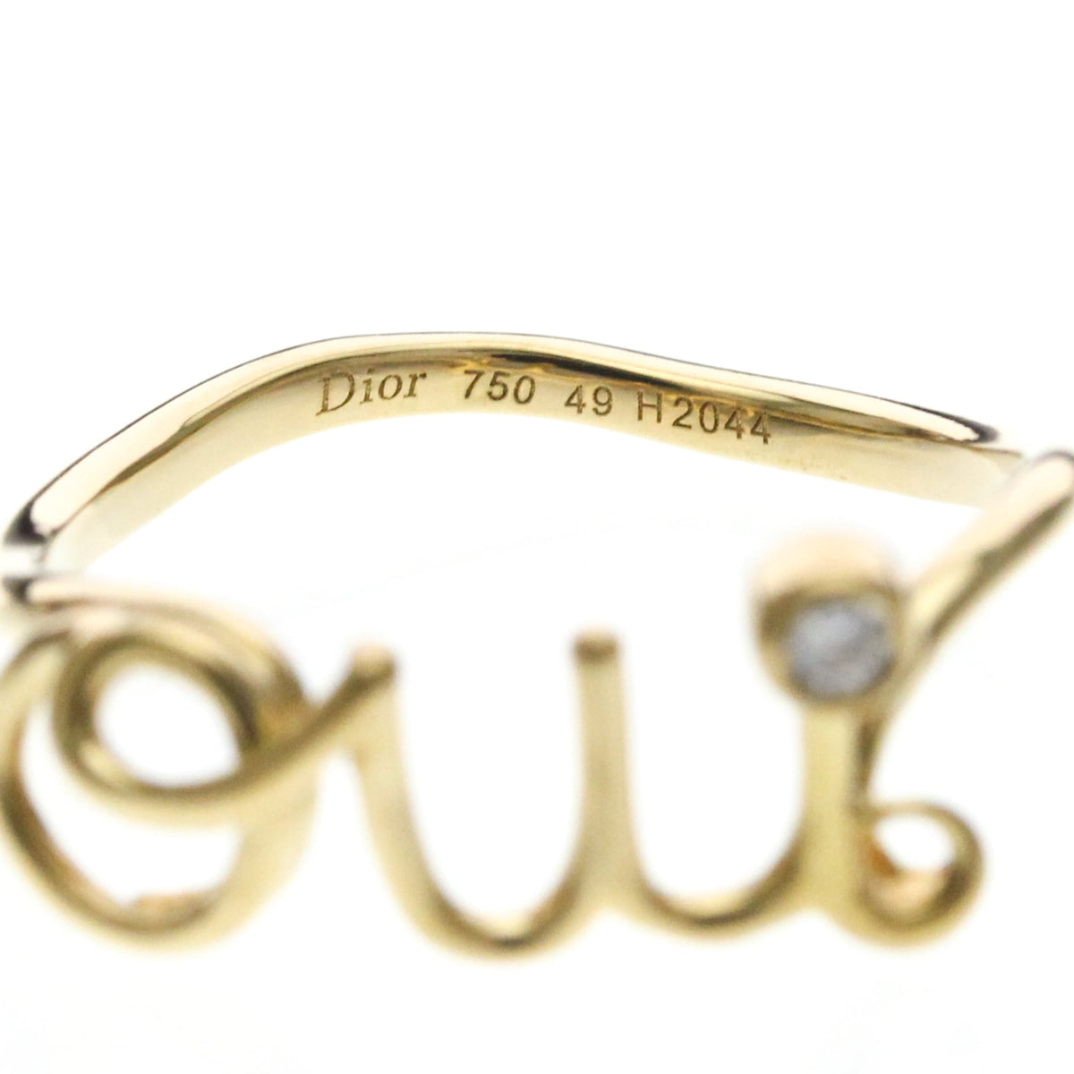 PRE-OWNED Christian Dior Amour · 18K Yellow Gold Size 4.75