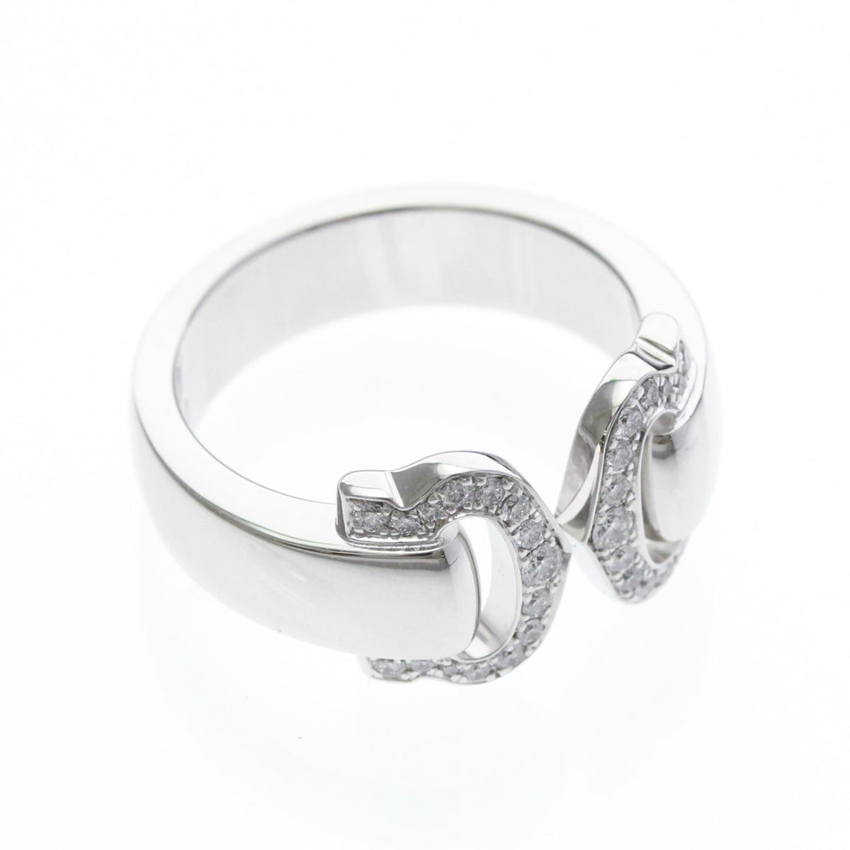 PRE-OWNED Cartier 2C Boucle Diamond · 18K White Gold