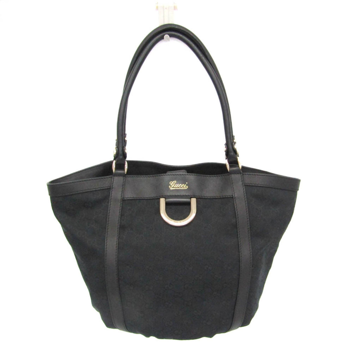 PRE-OWNED Gucci GG Canvas Tote · Leather Trim