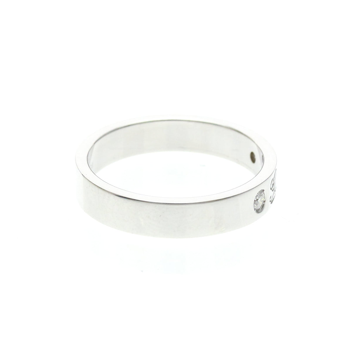 PRE-OWNED Gucci Icon · 18K White Gold · Diamond Size 6.5