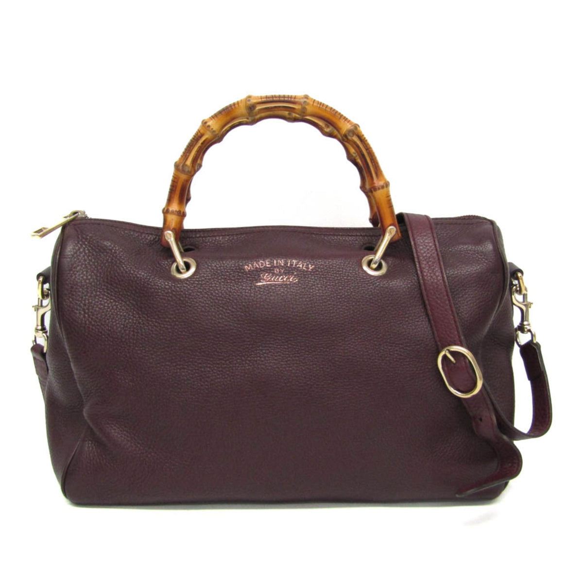 PRE-OWNED Gucci Bamboo · Leather Handbag