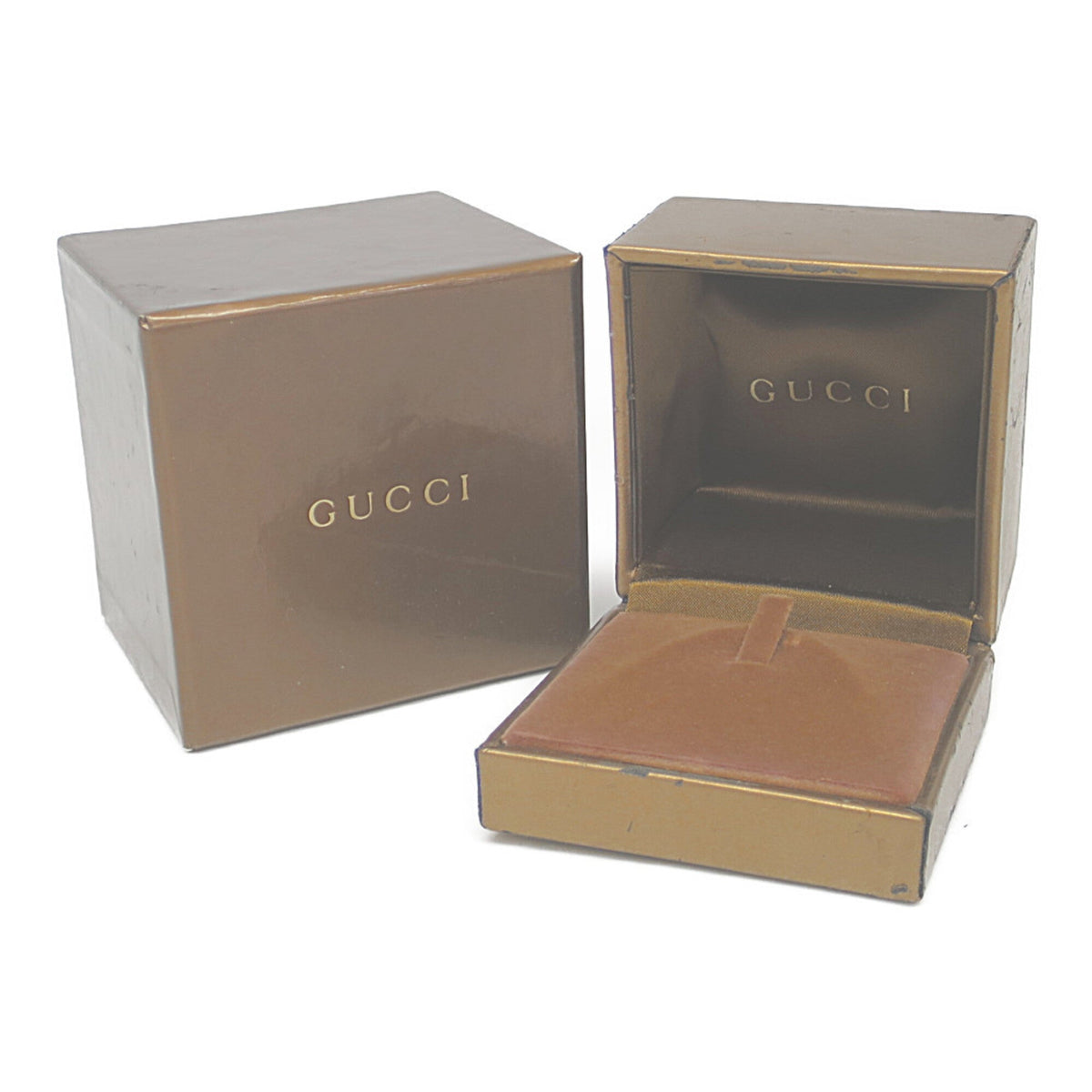 PRE-OWNED Gucci Octagonal Ring · 18K White Gold Size 8.75