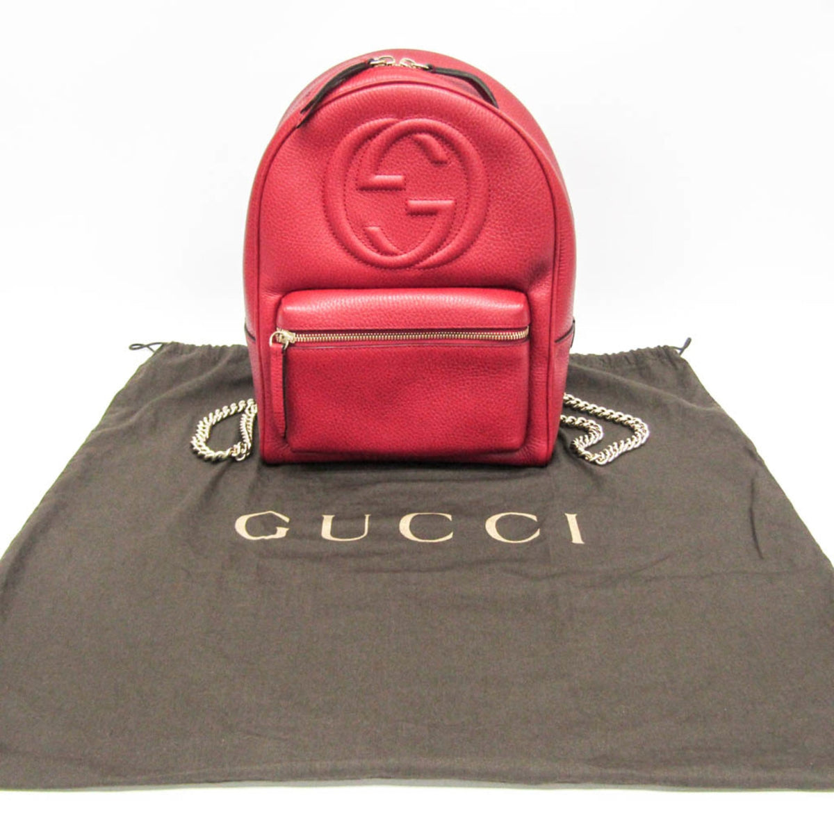 PRE-OWNED Gucci Soho · Interlocking G · Leather Backpack