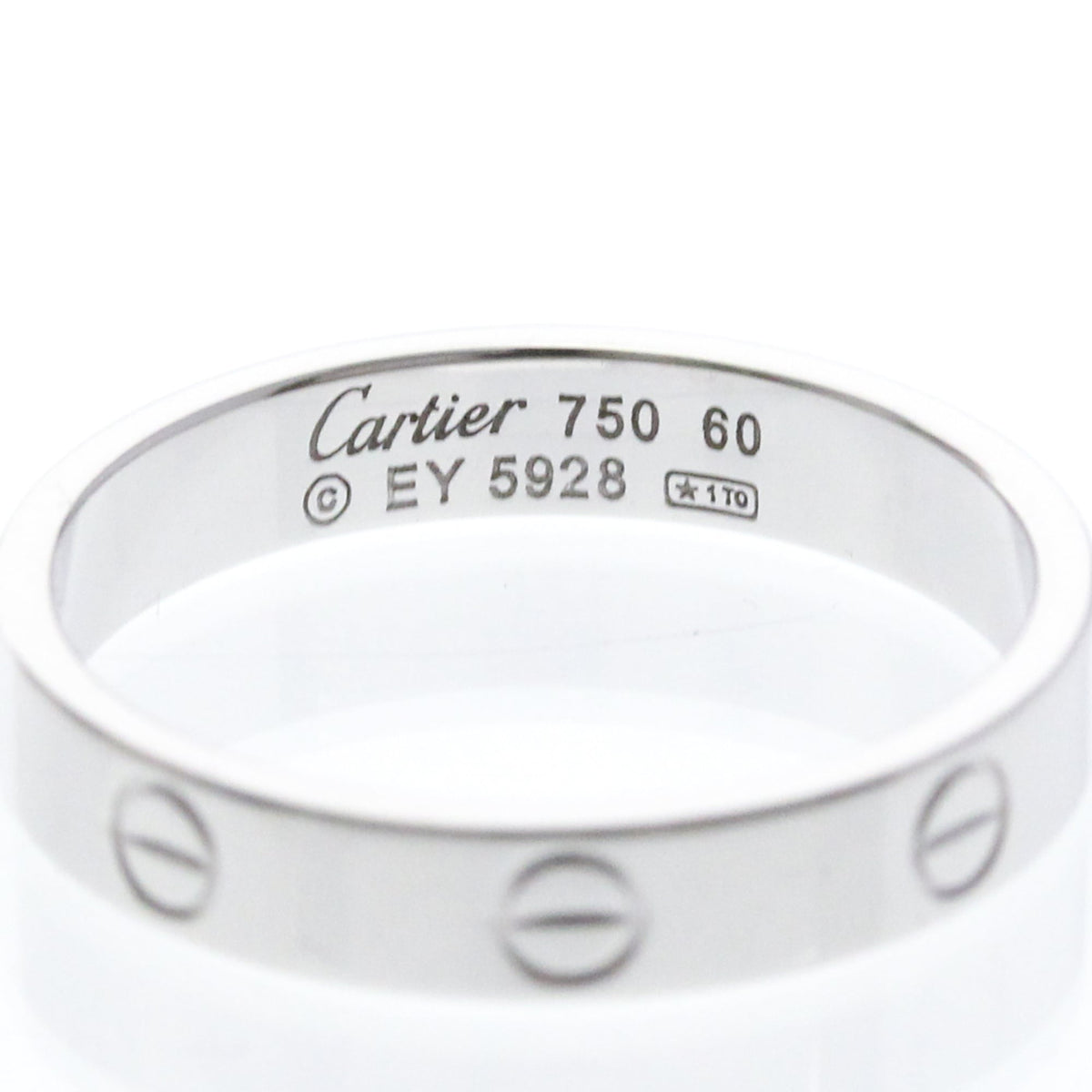 PRE-OWNED Cartier Mini Love Ring · 18K White Gold