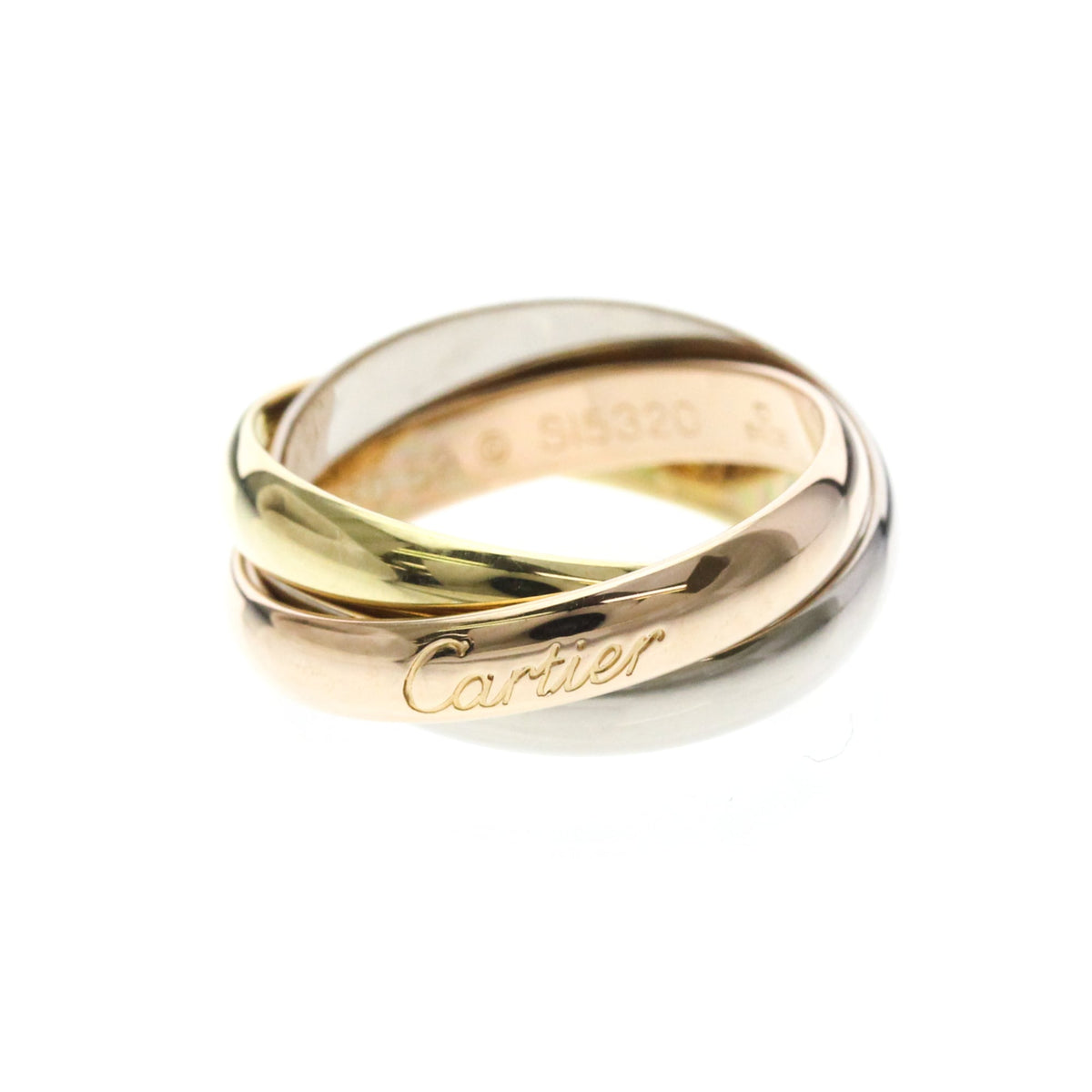 PRE-OWNED Cartier Trinity · Three Gold Size 6