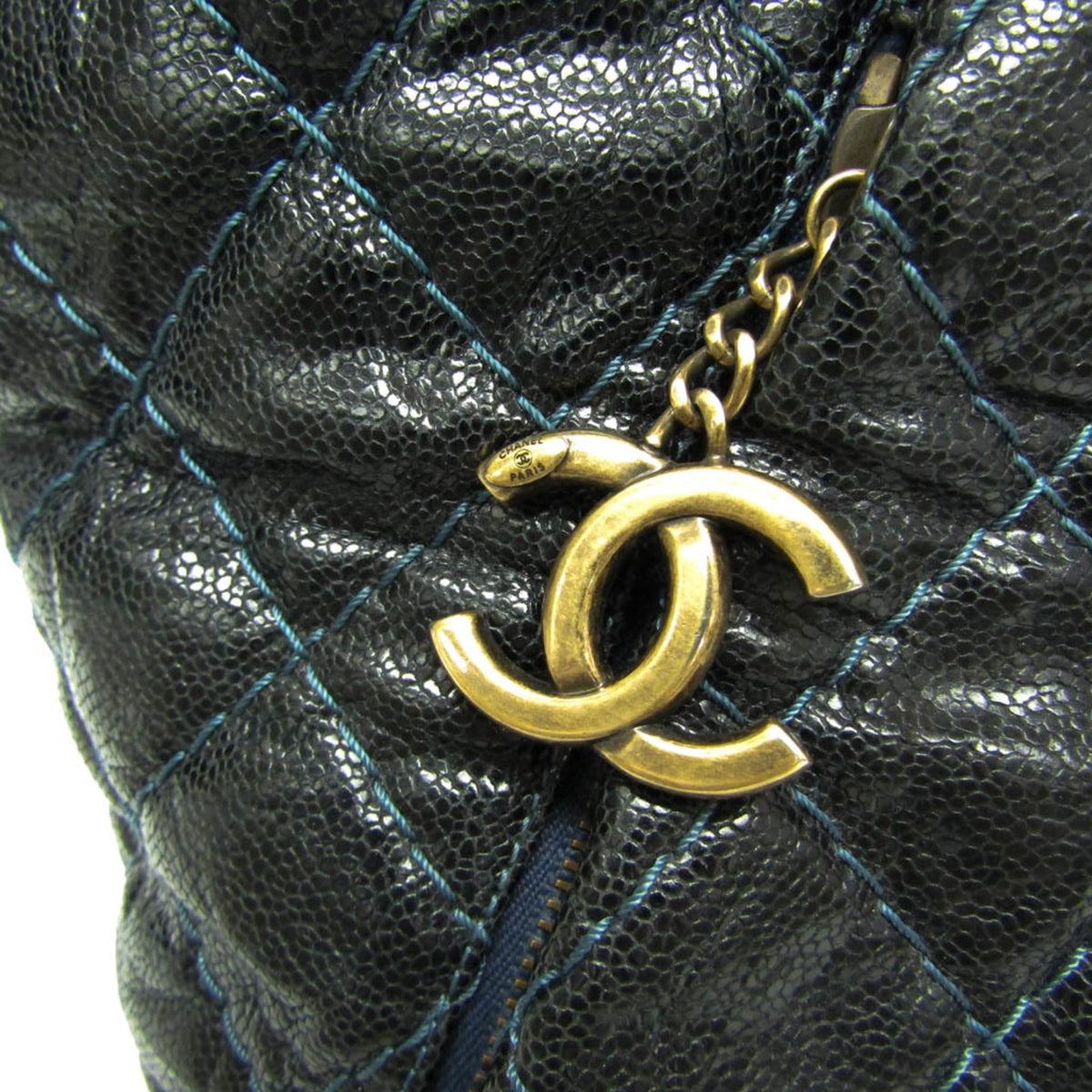PRE-OWNED Chanel Matelasse Chain · Grained Calfskin