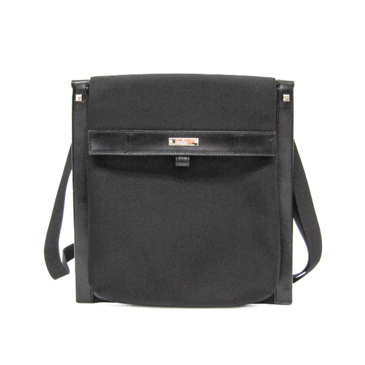 PRE-OWNED Gucci Nylon & Leather Shoulder Bag