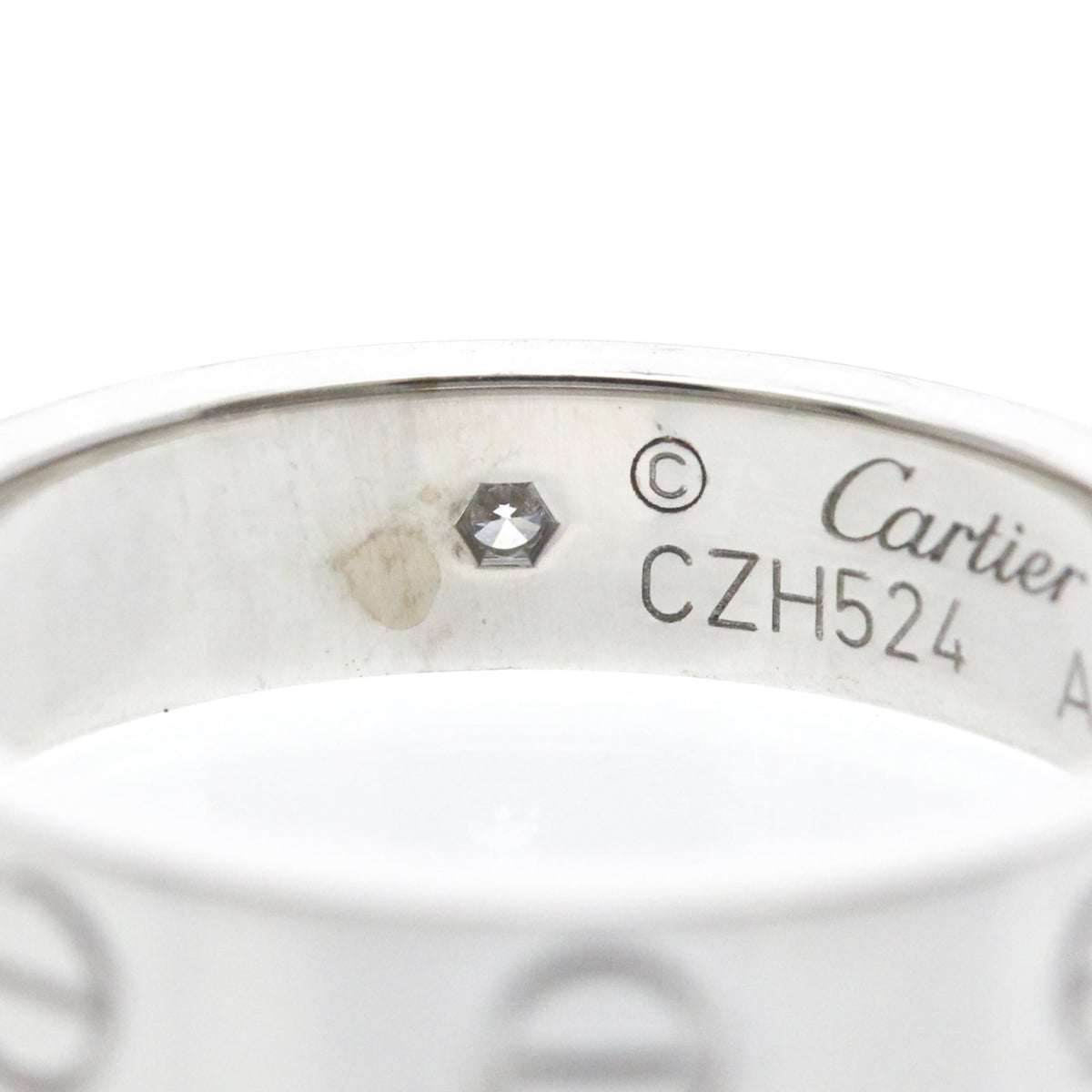 PRE-OWNED Cartier Mini Love · 18K White Gold