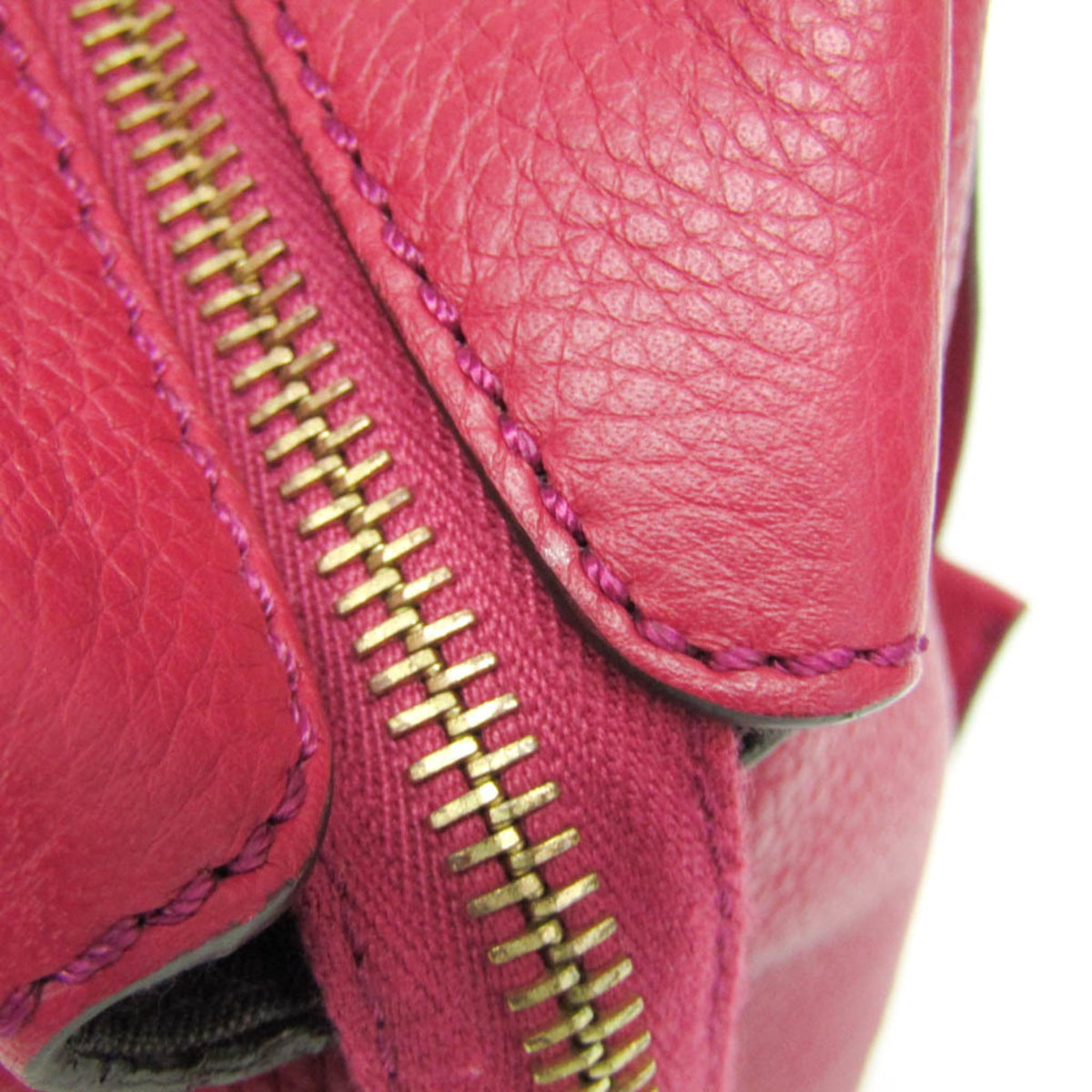 PRE-OWNED Fendi · Leather Handbag · Bordeaux