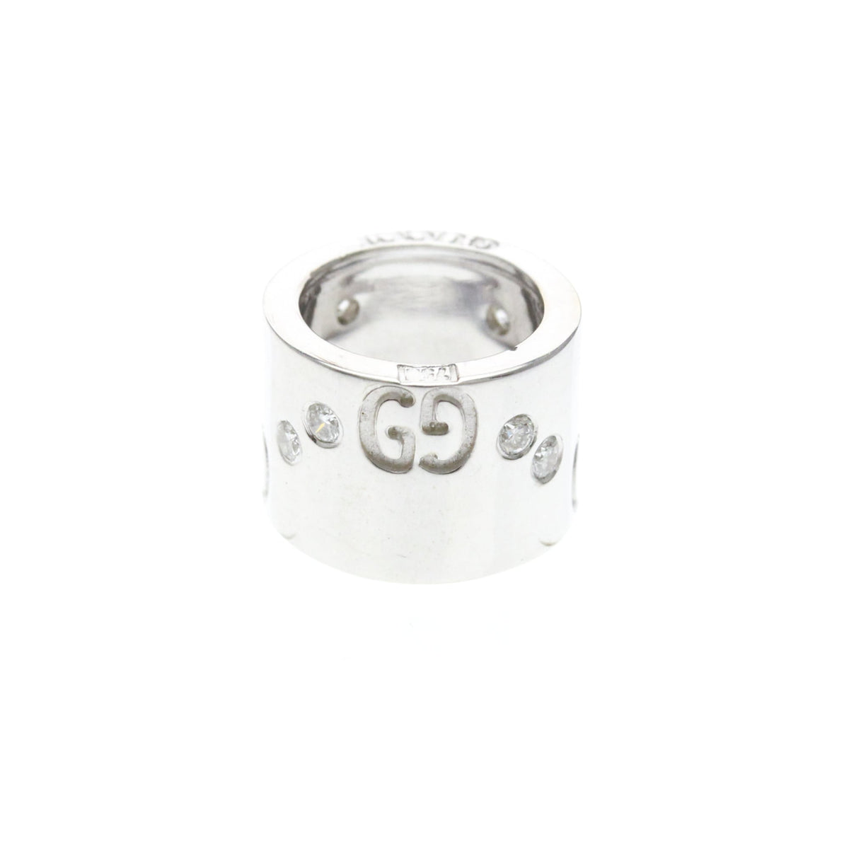 PRE-OWNED Gucci Icon · 18K White Gold · Diamond
