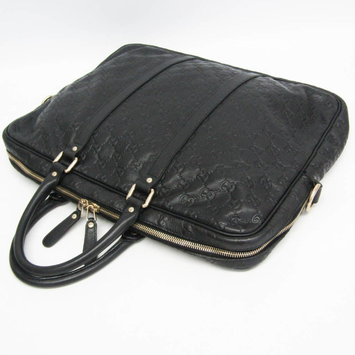 PRE-OWNED Gucci Guccissima · Leather Briefcase