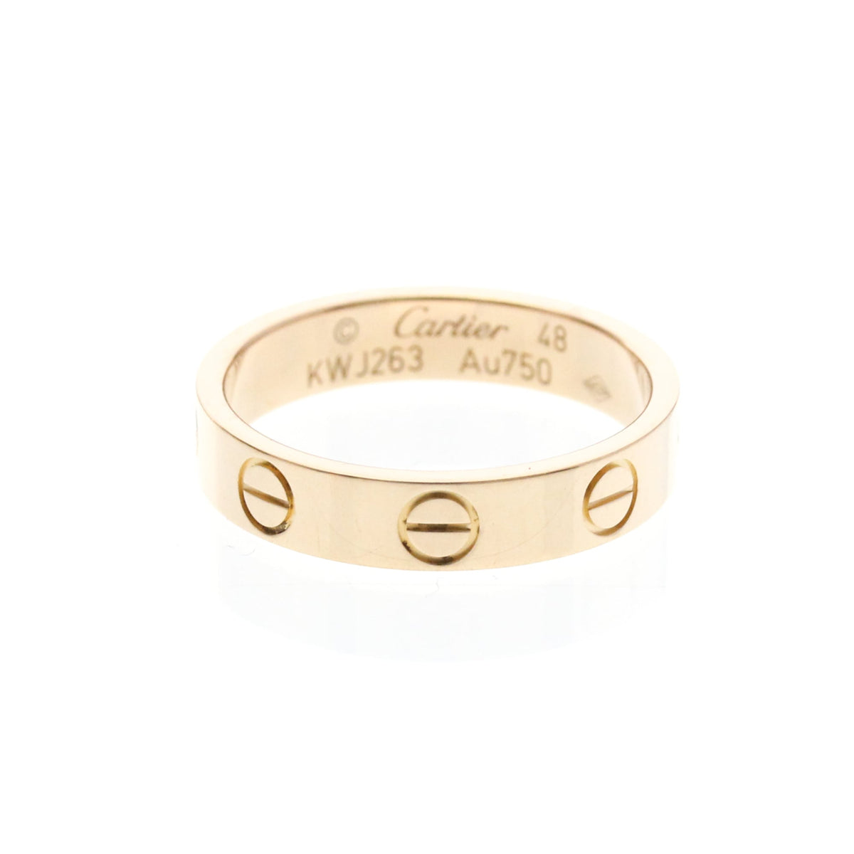 PRE-OWNED Cartier Mini Love · Rose Gold Size 4.5
