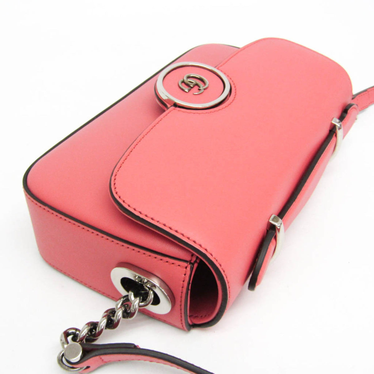 PRE-OWNED Gucci Double G · Leather Shoulder Bag