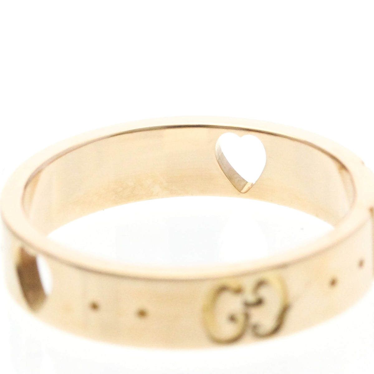 PRE-OWNED Gucci Icon Amor · Rose Gold Size 5