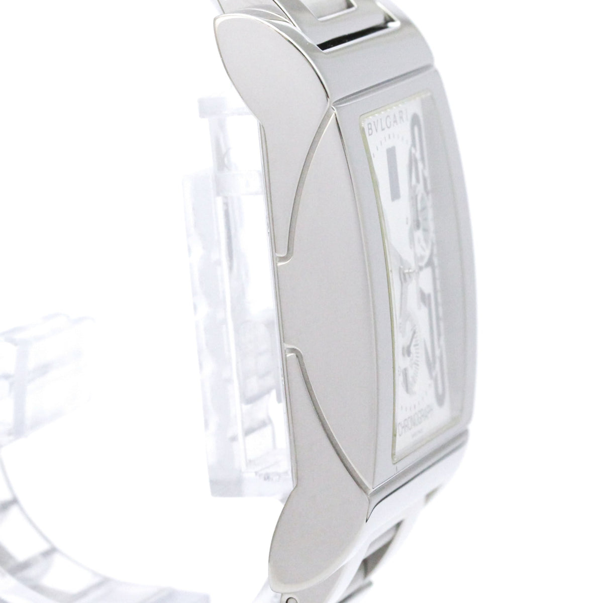 PRE-OWNED Bvlgari Rettangolo · Steel · Chronograph