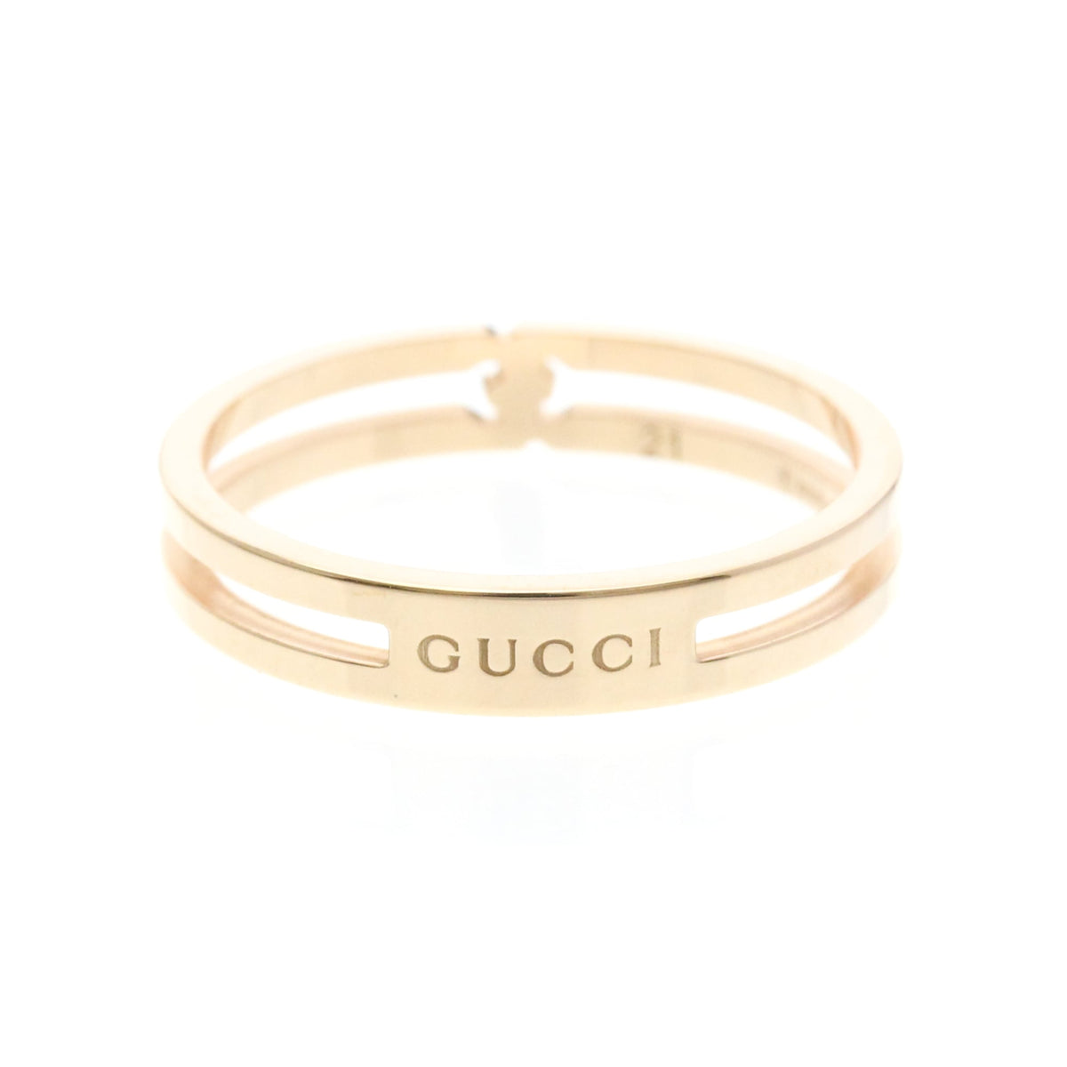 PRE-OWNED Gucci Infinity · Rose Gold Size 9.5