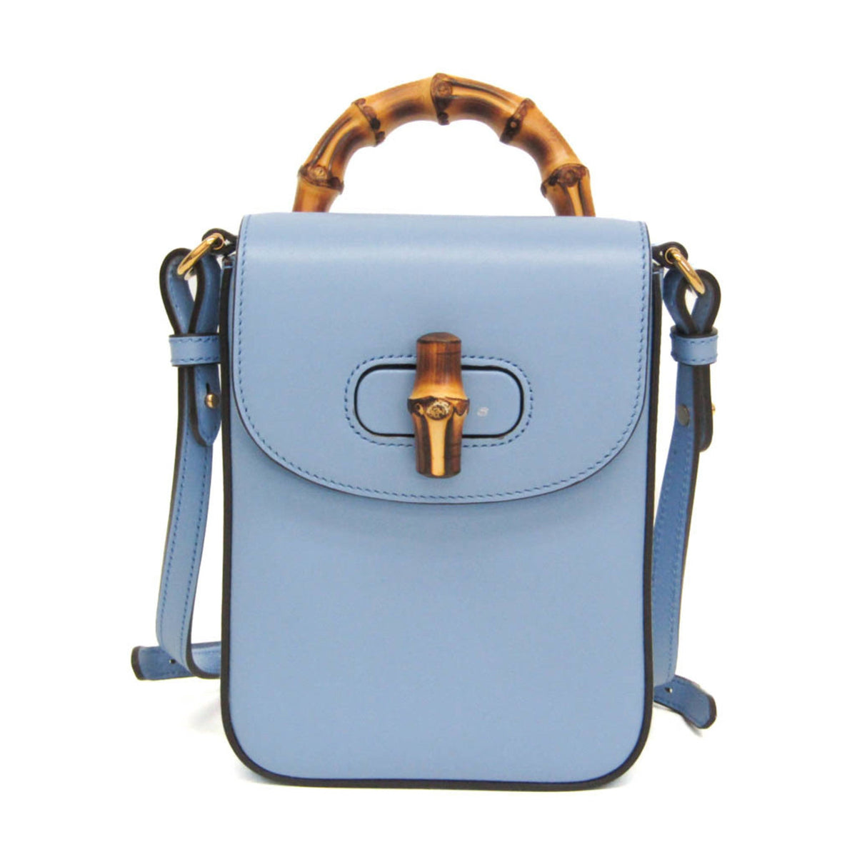 PRE-OWNED Gucci Bamboo · Leather
