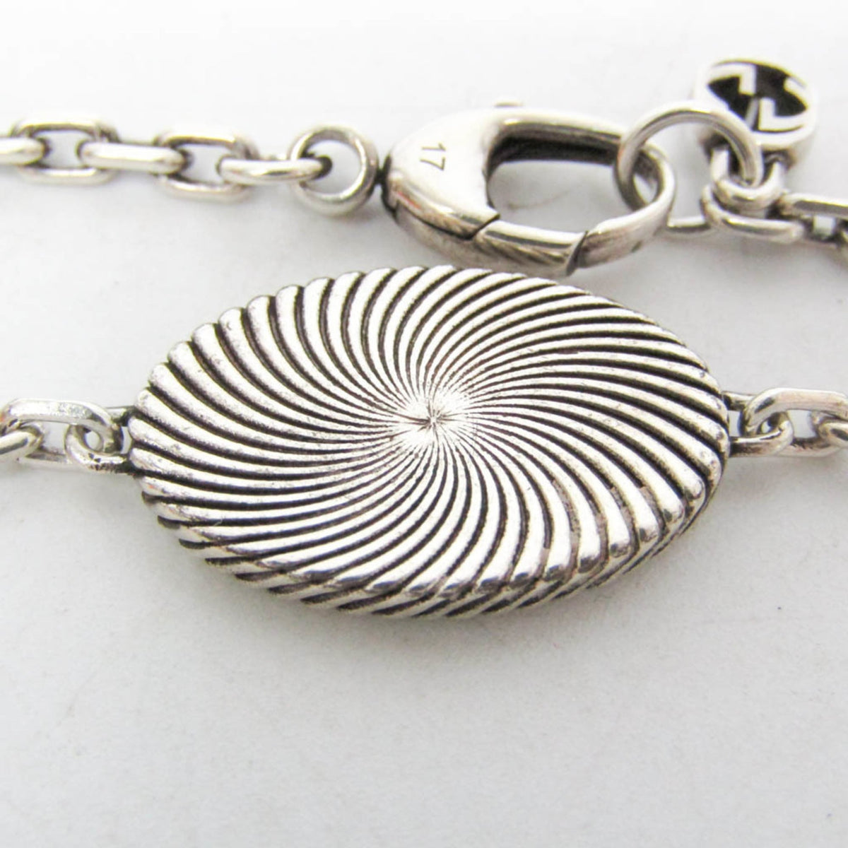 PRE-OWNED Gucci Double G · Silver 925 Charm Bracelet