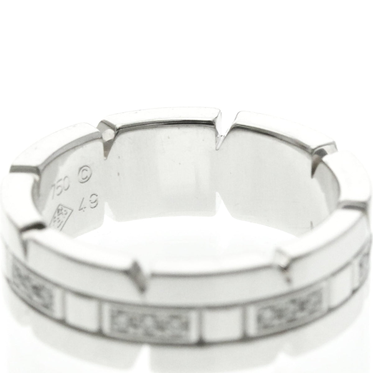 PRE-OWNED Cartier Tank Française · 18K White Gold · Diamond Size 4.75