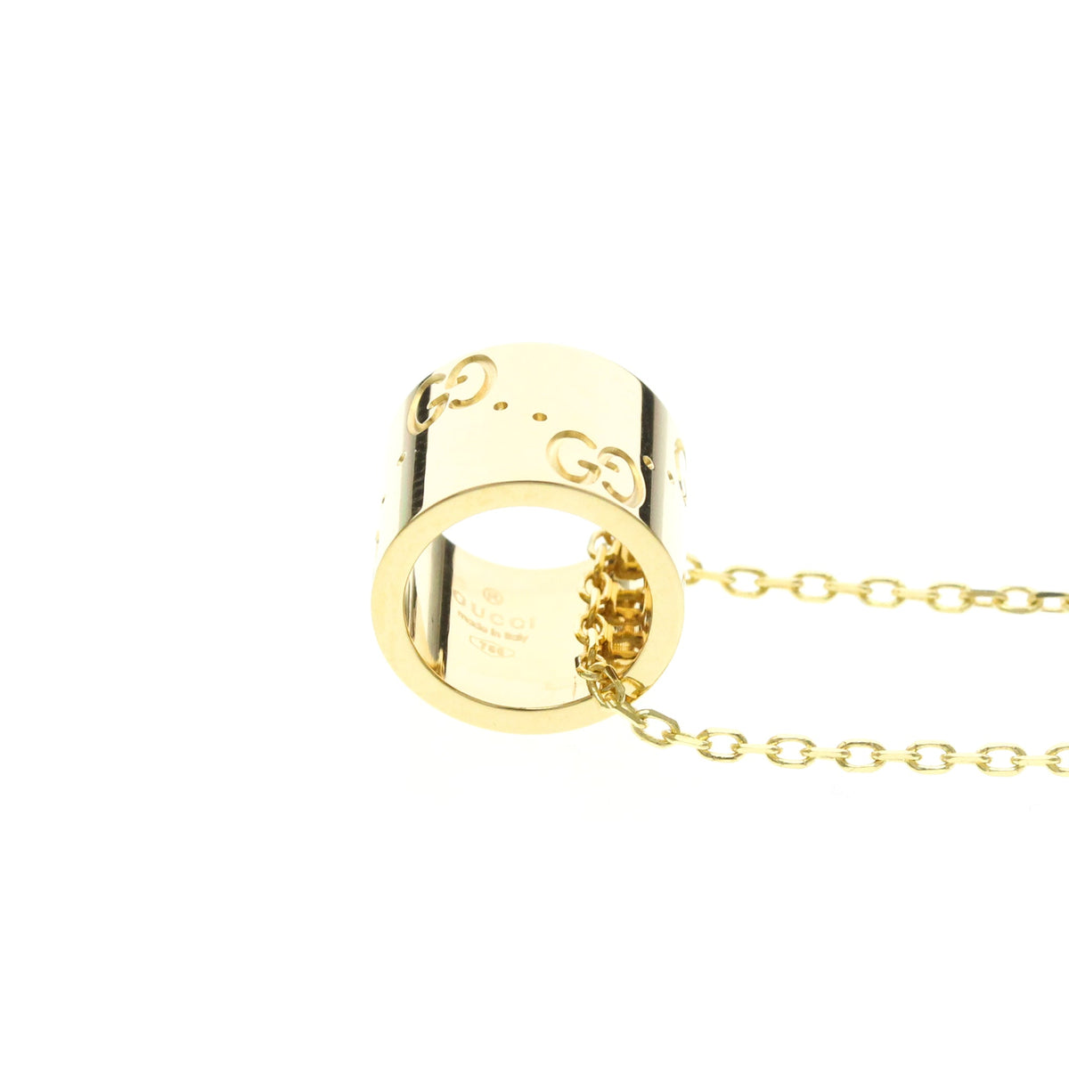 PRE-OWNED Gucci Icon Necklace · 18K Yellow Gold
