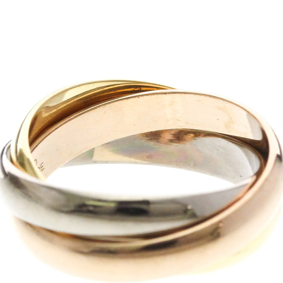 PRE-OWNED Cartier Trinity · Tri-Gold Size 6