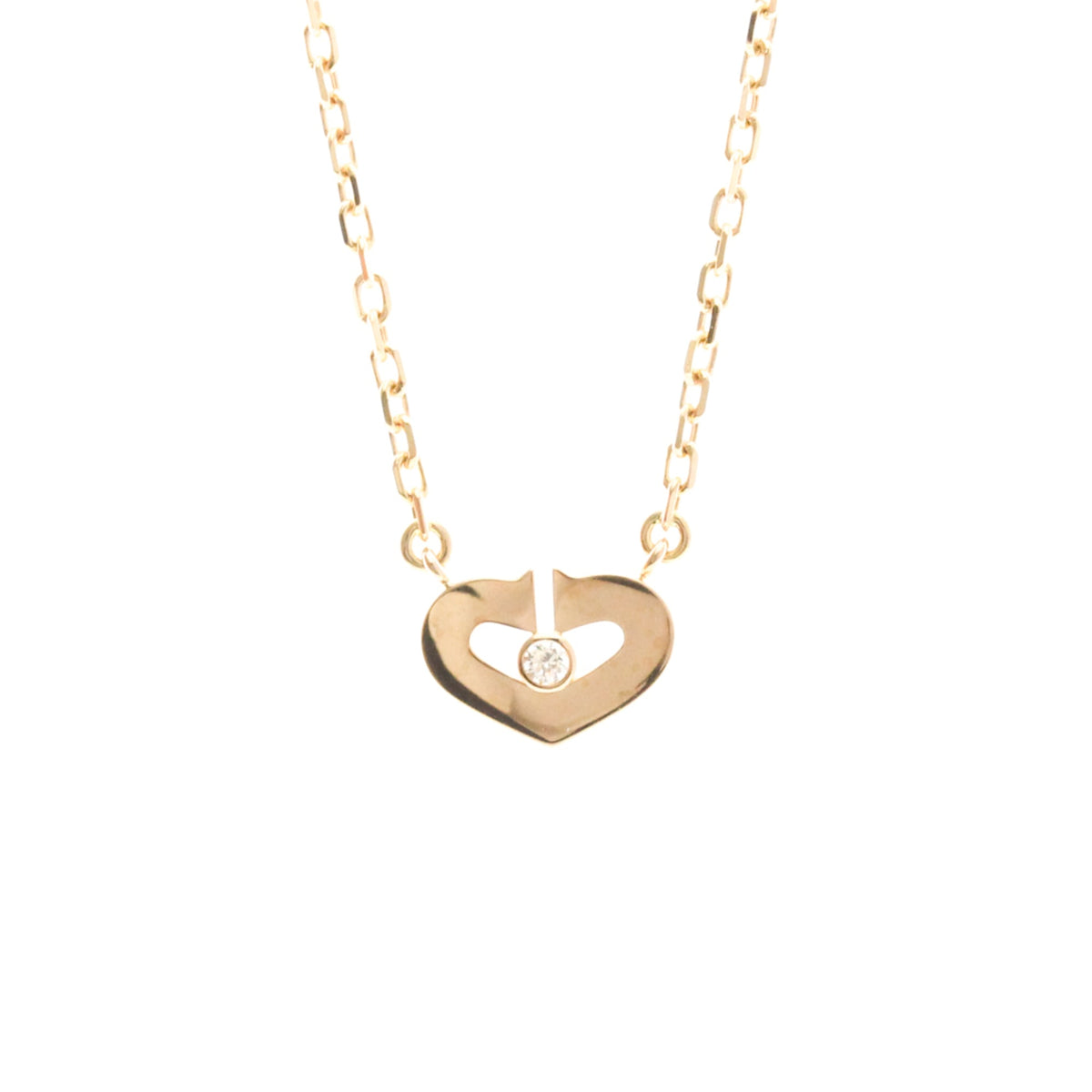 PRE-OWNED Cartier C Heart · Diamond · Rose Gold