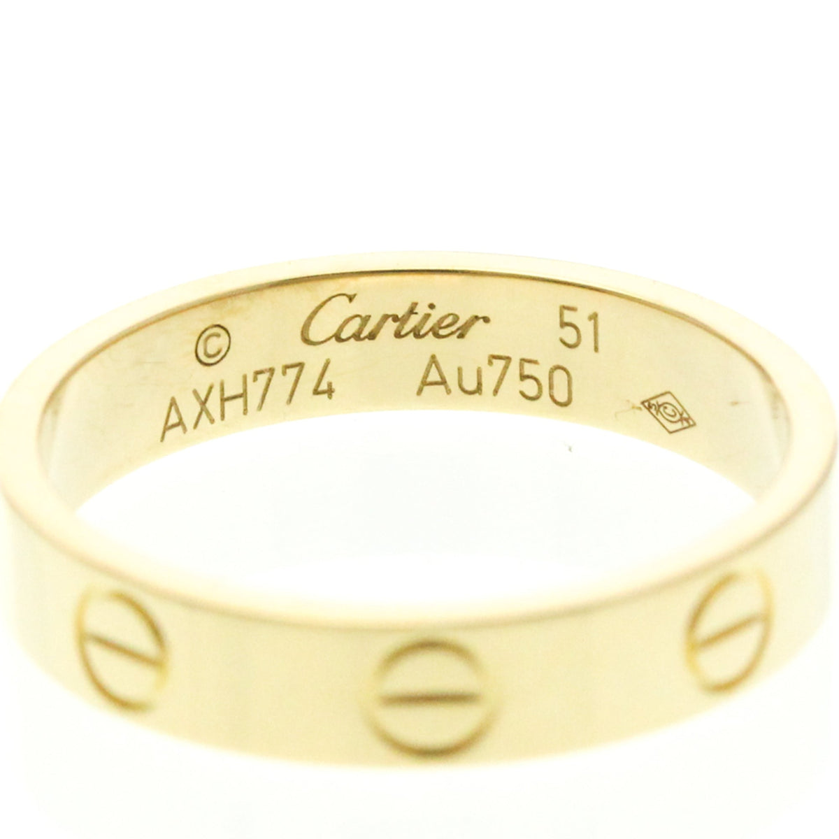 PRE-OWNED Cartier Mini Love · 18K Yellow Gold